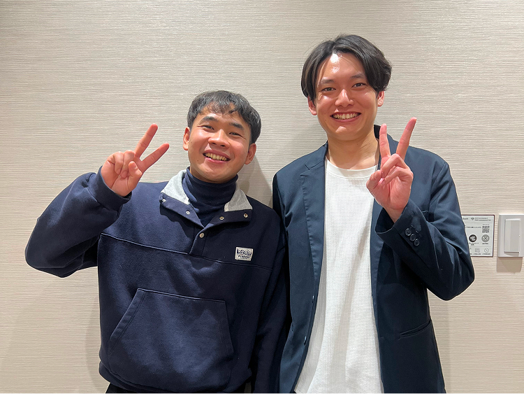 8年前に支援した外国人材と代表・武藤